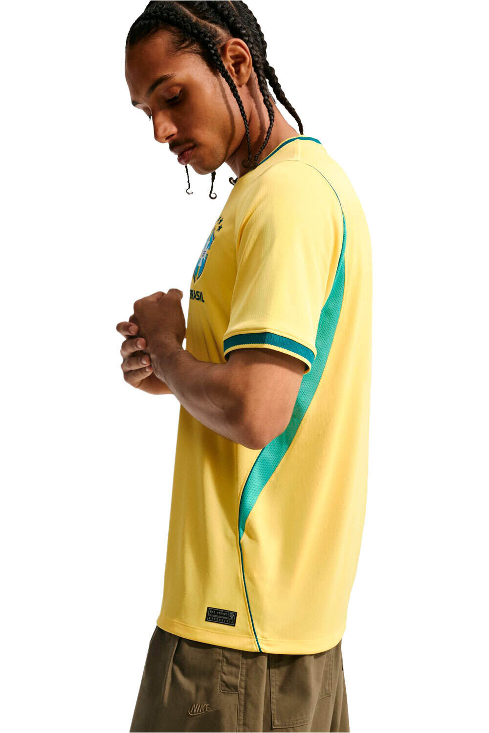 Nike camiseta de fútbol oficiales BRASIL 26 M NK DF JSY SS STAD HM 04