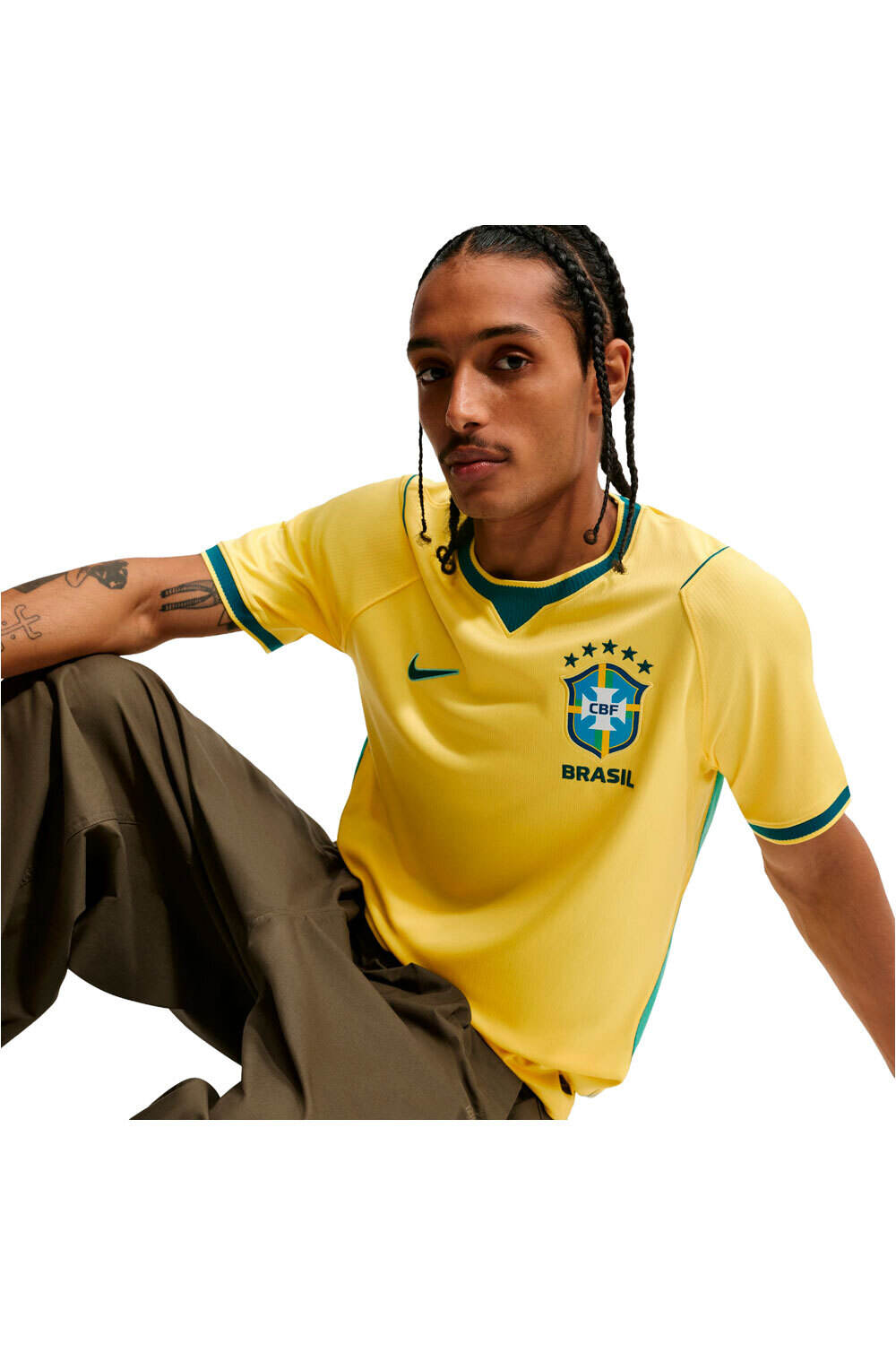 Nike camiseta de fútbol oficiales BRASIL 26 M NK DF JSY SS STAD HM vista detalle