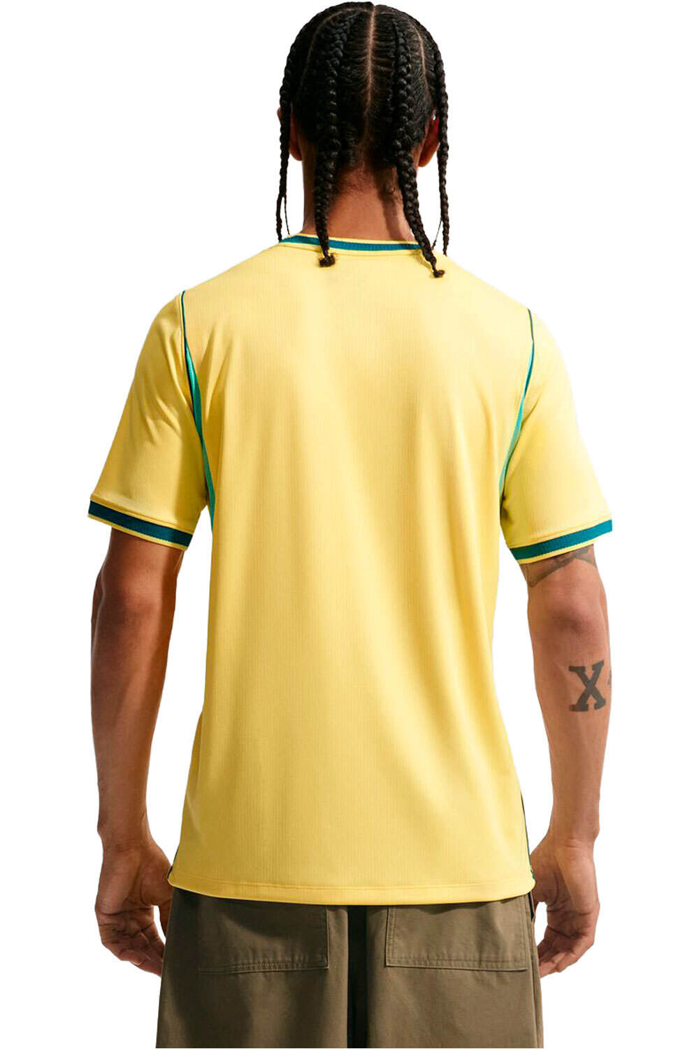 Nike camiseta de fútbol oficiales BRASIL 26 M NK DF JSY SS STAD HM vista trasera