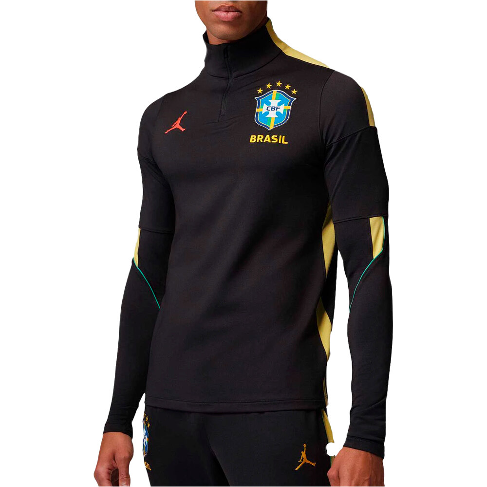 Nike camiseta de fútbol oficiales CBF M JM DF STRK DRIL TOP K vista frontal