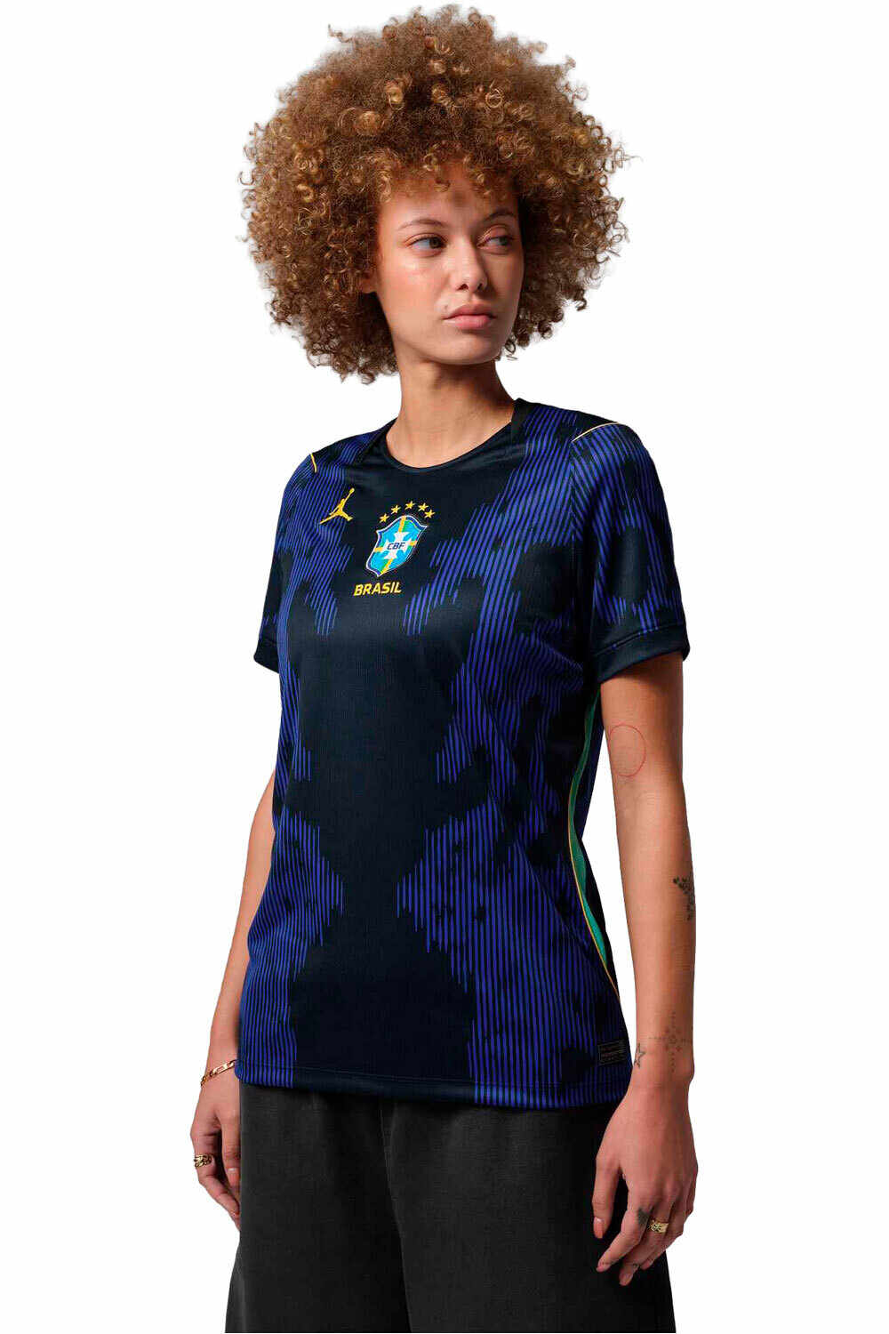 Nike camiseta de fútbol oficiales CBF W NK DF JSY SS STAD AW3 vista frontal