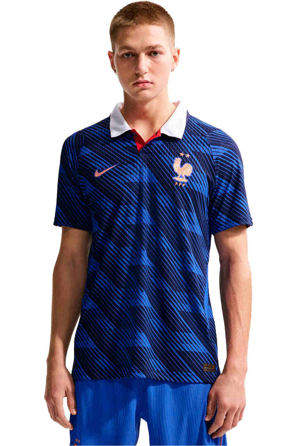 Nike camiseta de fútbol oficiales FRANCIA 26 M NK DFADV JSY SS MATCH HM vista frontal
