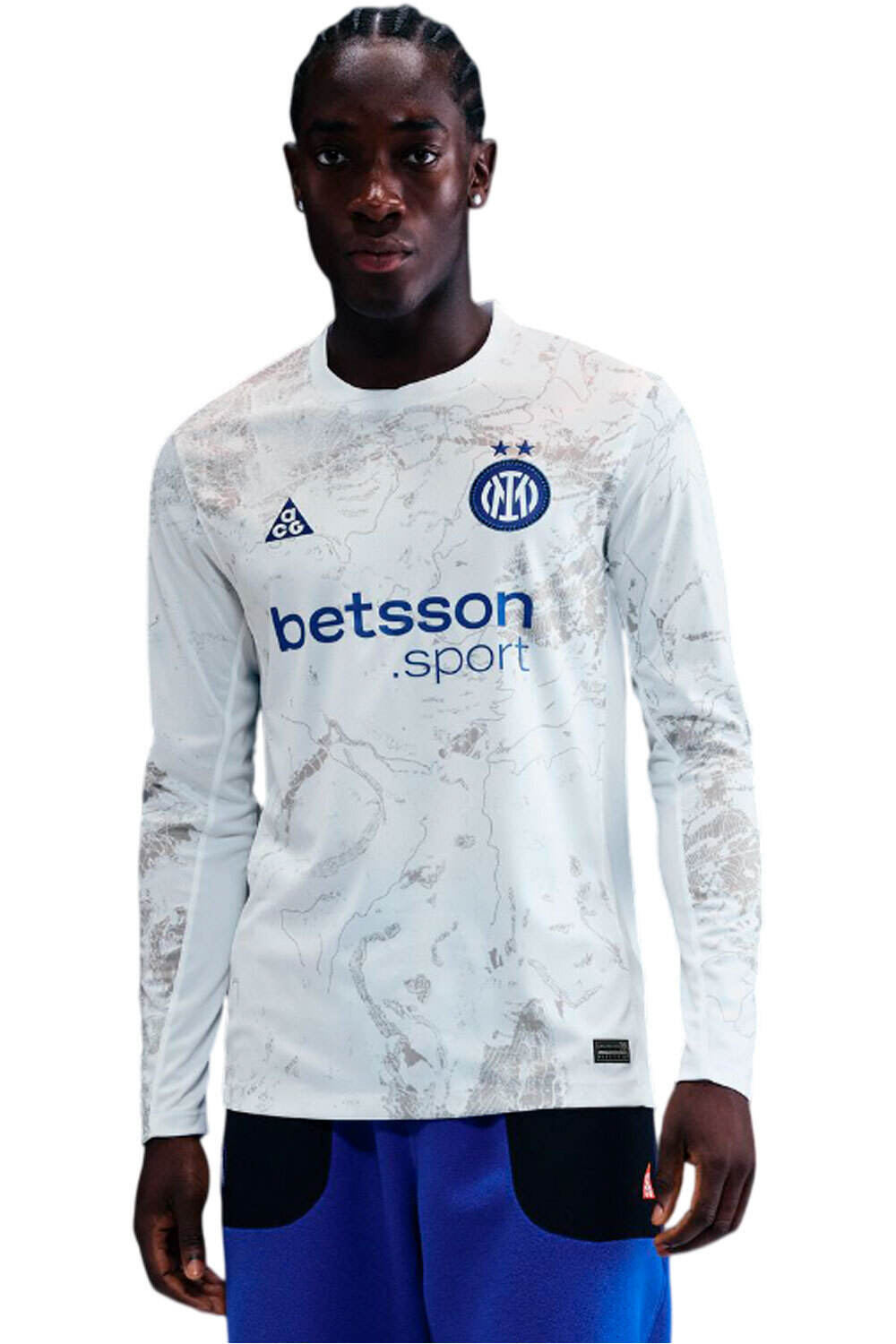 Nike camiseta de fútbol oficiales INTER M NK DF JSY LS STAD SEGK vista frontal