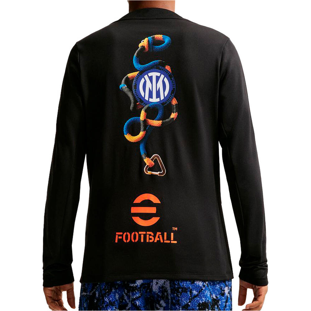 Nike camiseta de fútbol oficiales INTER MNK DF ACDPR LSWRM PM SE vista trasera