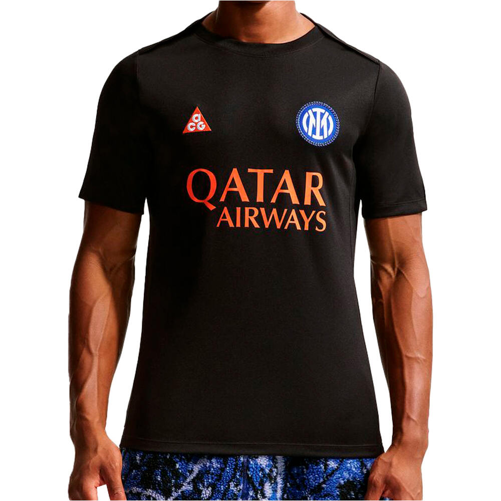 Nike camiseta de fútbol oficiales INTER MNK DF ACDPR SSTOP PM SE vista frontal