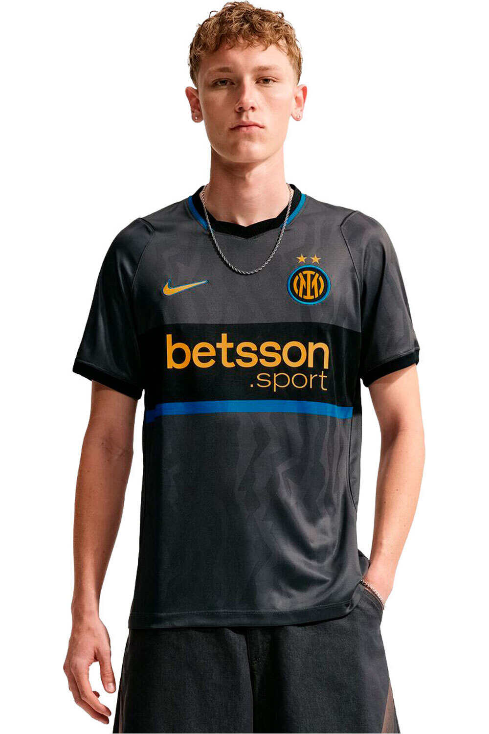Nike camiseta de fútbol oficiales INTER MNK DF JSY SS STAD 3R vista frontal