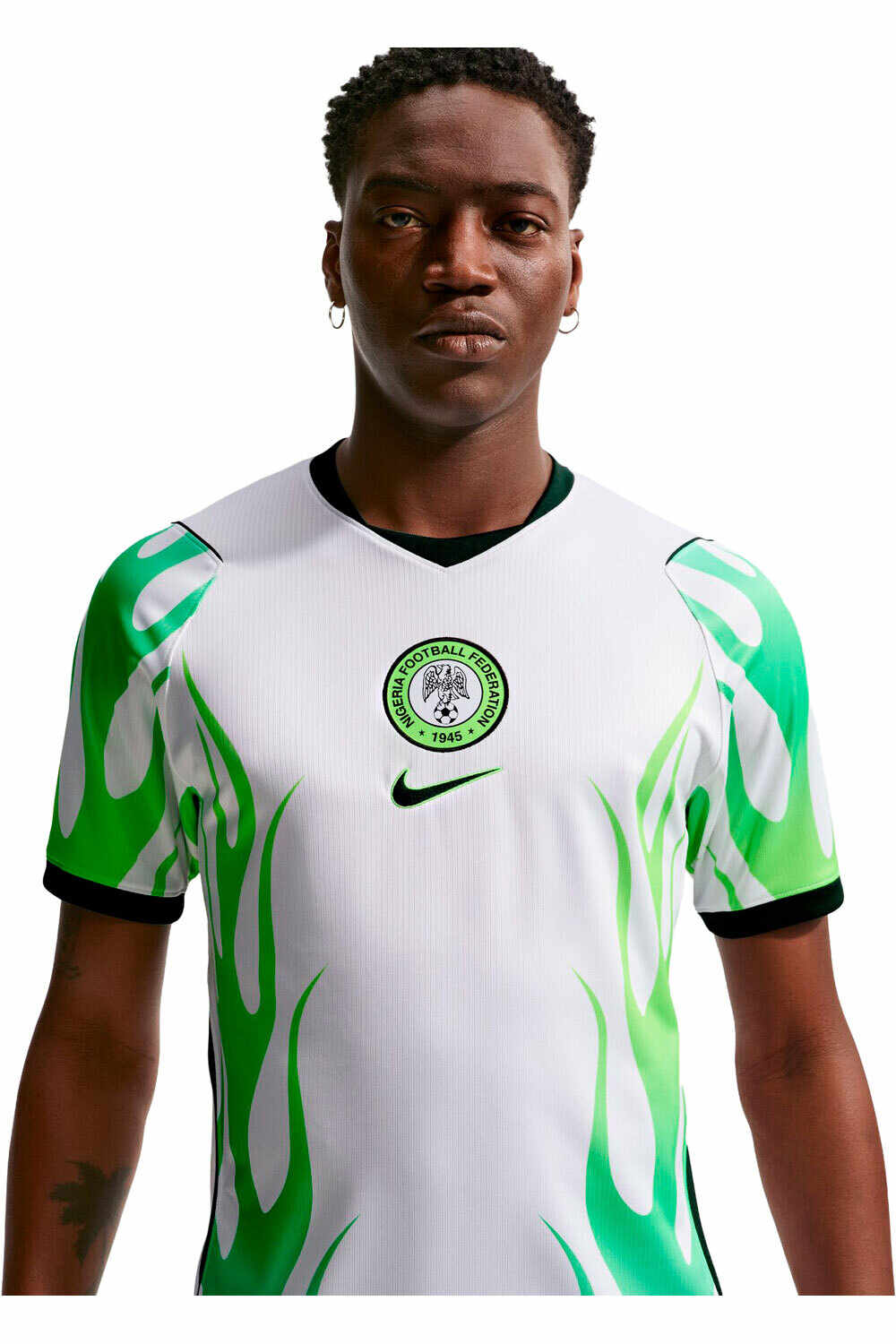Nike camiseta de fútbol oficiales NIGERIA 26 M NK DF JSY SS STAD AW vista detalle