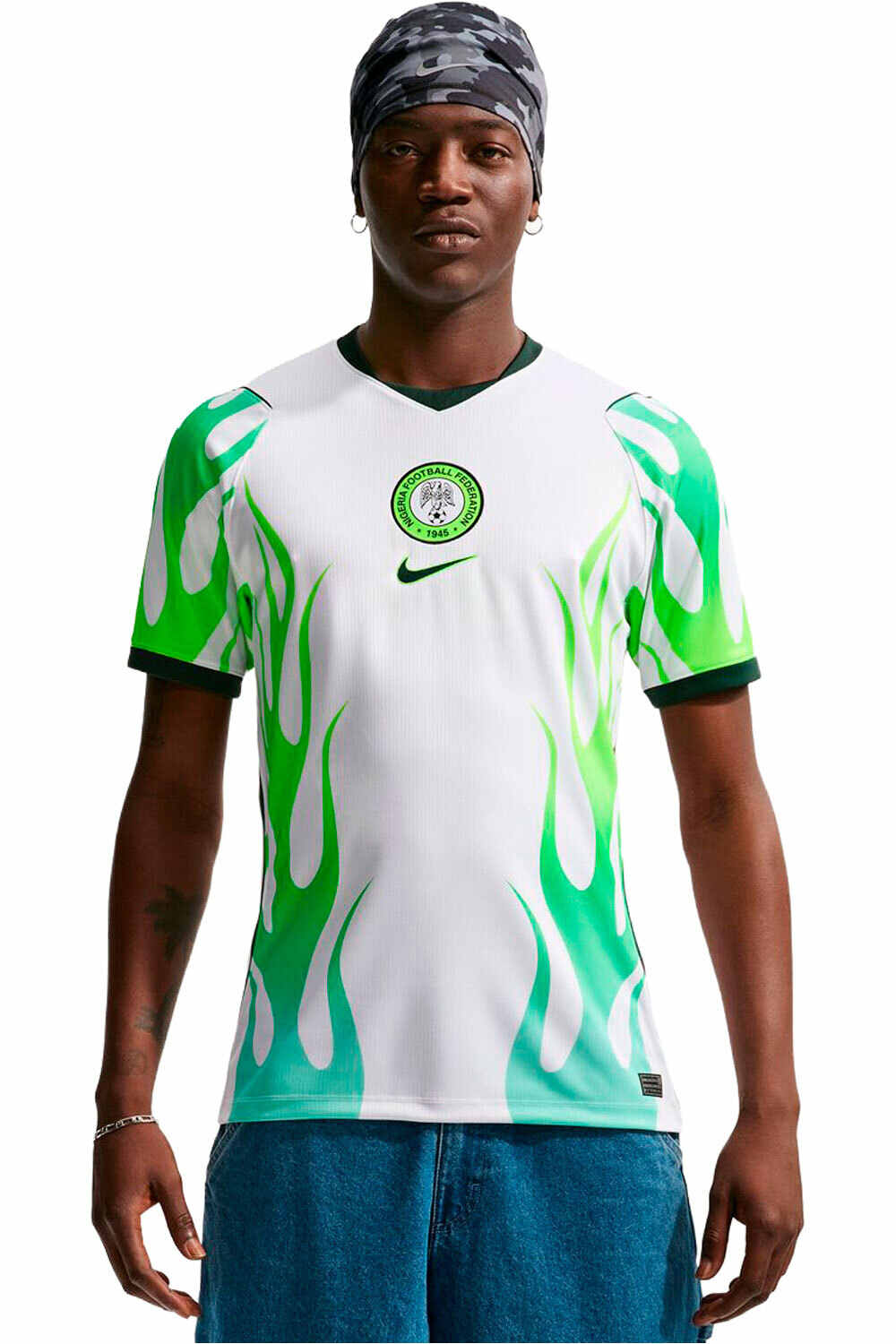 Nike camiseta de fútbol oficiales NIGERIA 26 M NK DF JSY SS STAD AW vista frontal