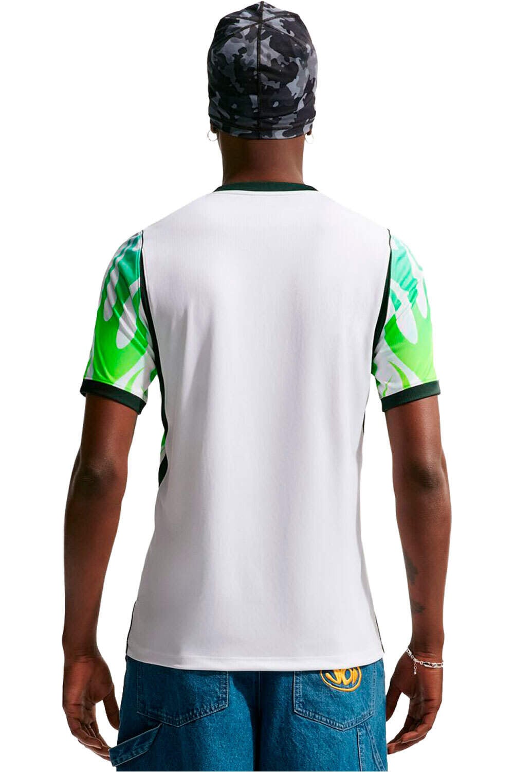 Nike camiseta de fútbol oficiales NIGERIA 26 M NK DF JSY SS STAD AW vista trasera