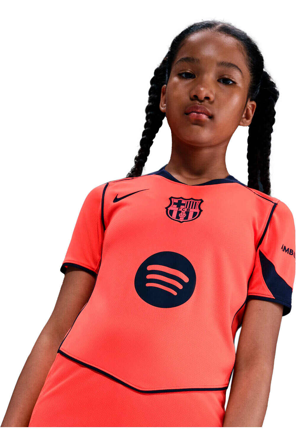 Nike camiseta de fútbol oficiales niño BARCELONA 26 Y NK DF JSY SS STAD 3R CORAL 04