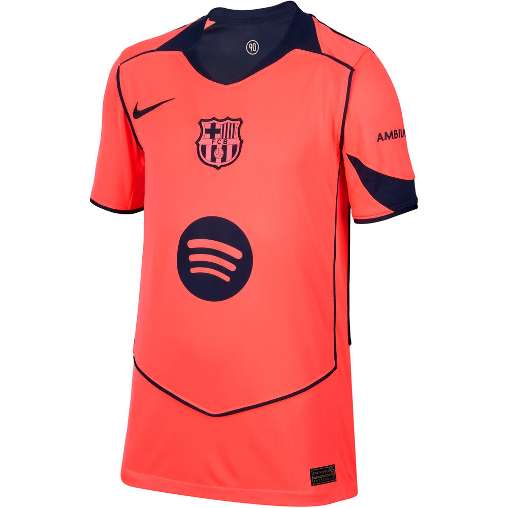 Nike camiseta de fútbol oficiales niño BARCELONA 26 Y NK DF JSY SS STAD 3R CORAL 05