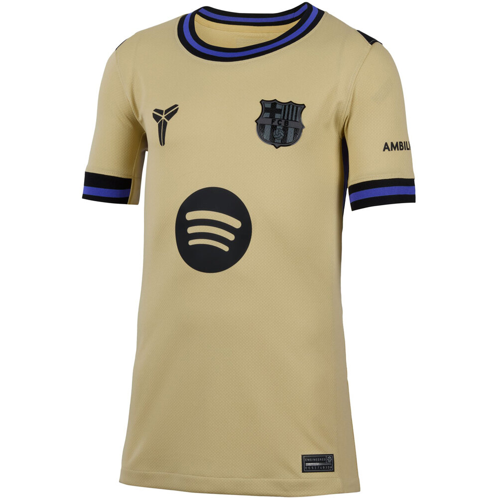 Nike camiseta de fútbol oficiales niño BARCELONA 26 Y NK DF JSY SS STAD AW 05