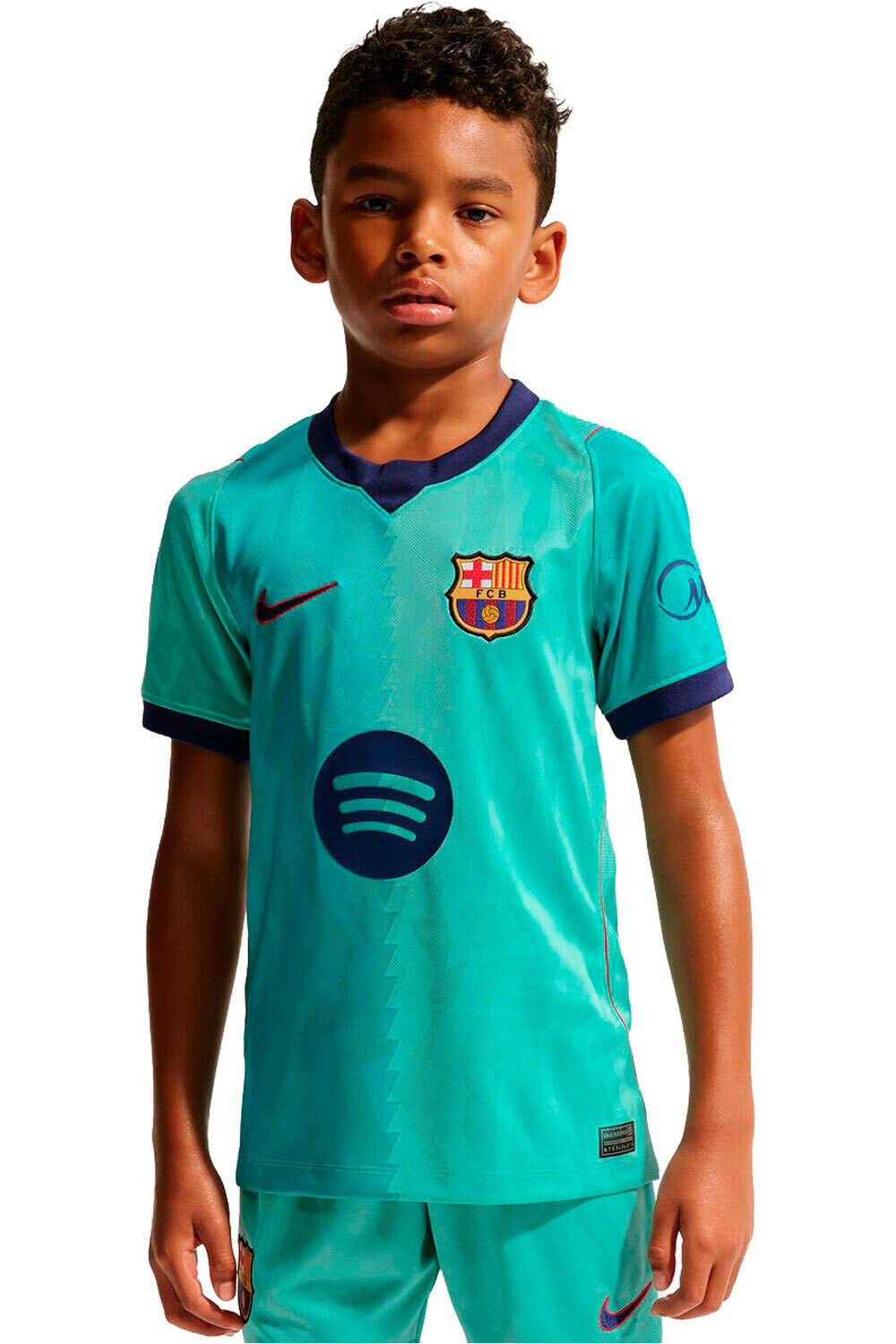 Nike camiseta de fútbol oficiales niño BARCELONA 27 Y NK DF JSY SS STAD 3RD vista frontal
