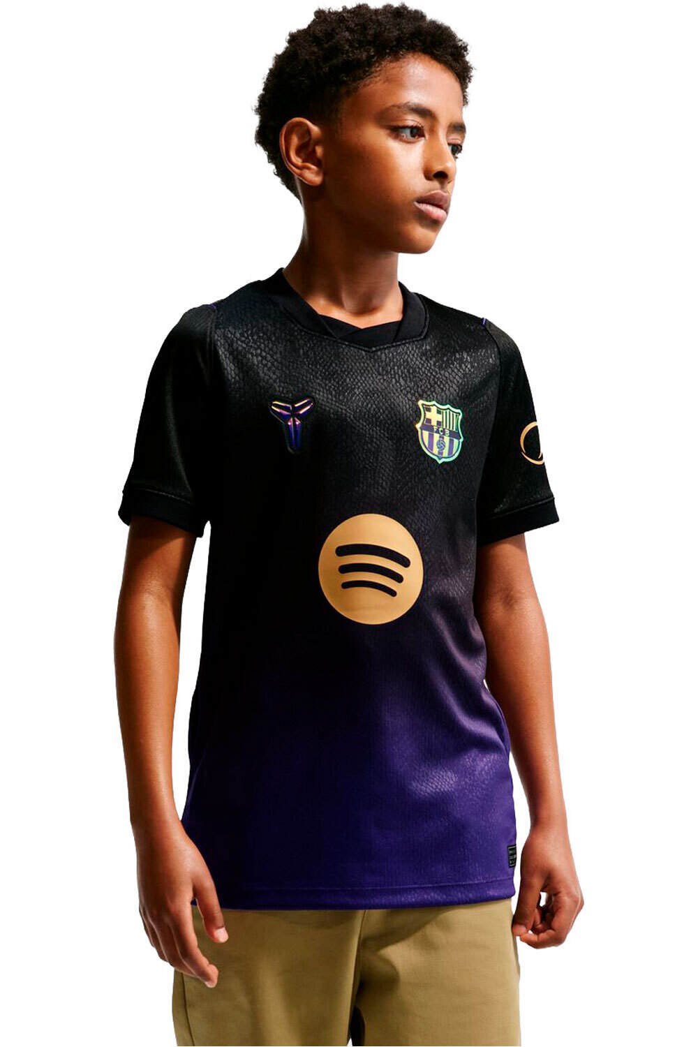 Nike camiseta de fútbol oficiales niño BARCELONA 27 Y NK DF JSY SS STAD AW vista frontal