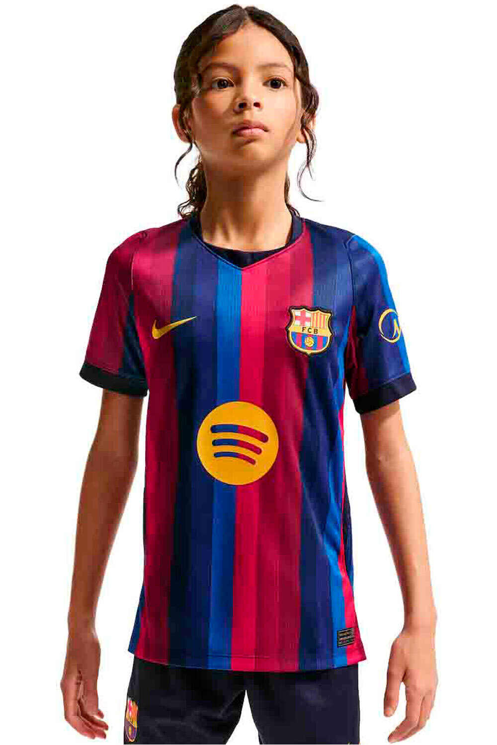 Nike camiseta de fútbol oficiales niño BARCELONA 27 Y NK DF JSY SS STAD HM vista frontal