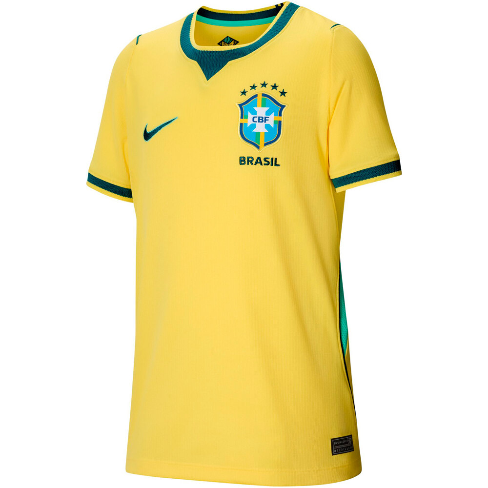Nike camiseta de fútbol oficiales niño BRASIL 26 Y NK DF JSY SS STAD HM 05