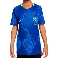 Nike camiseta de fútbol oficiales niño CBF Y NK DF STAD JSY SS AW vista frontal