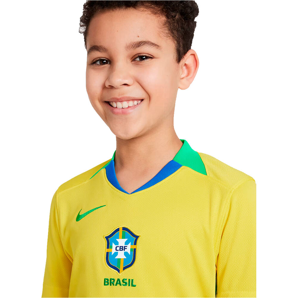 Nike camiseta de fútbol oficiales niño CBF Y NK DF STAD JSY SS HM vista detalle