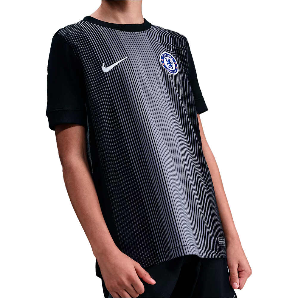 Nike camiseta de fútbol oficiales niño CHELSEA 25 Y NK DF JSY SS STAD GK vista frontal