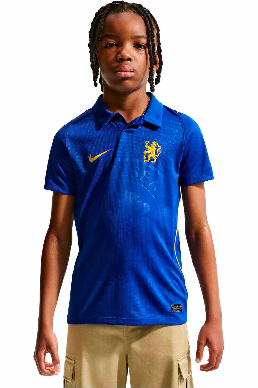 Nike camiseta de fútbol oficiales niño CHELSEA 27 Y NK DF JSY SS STAD HM vista frontal