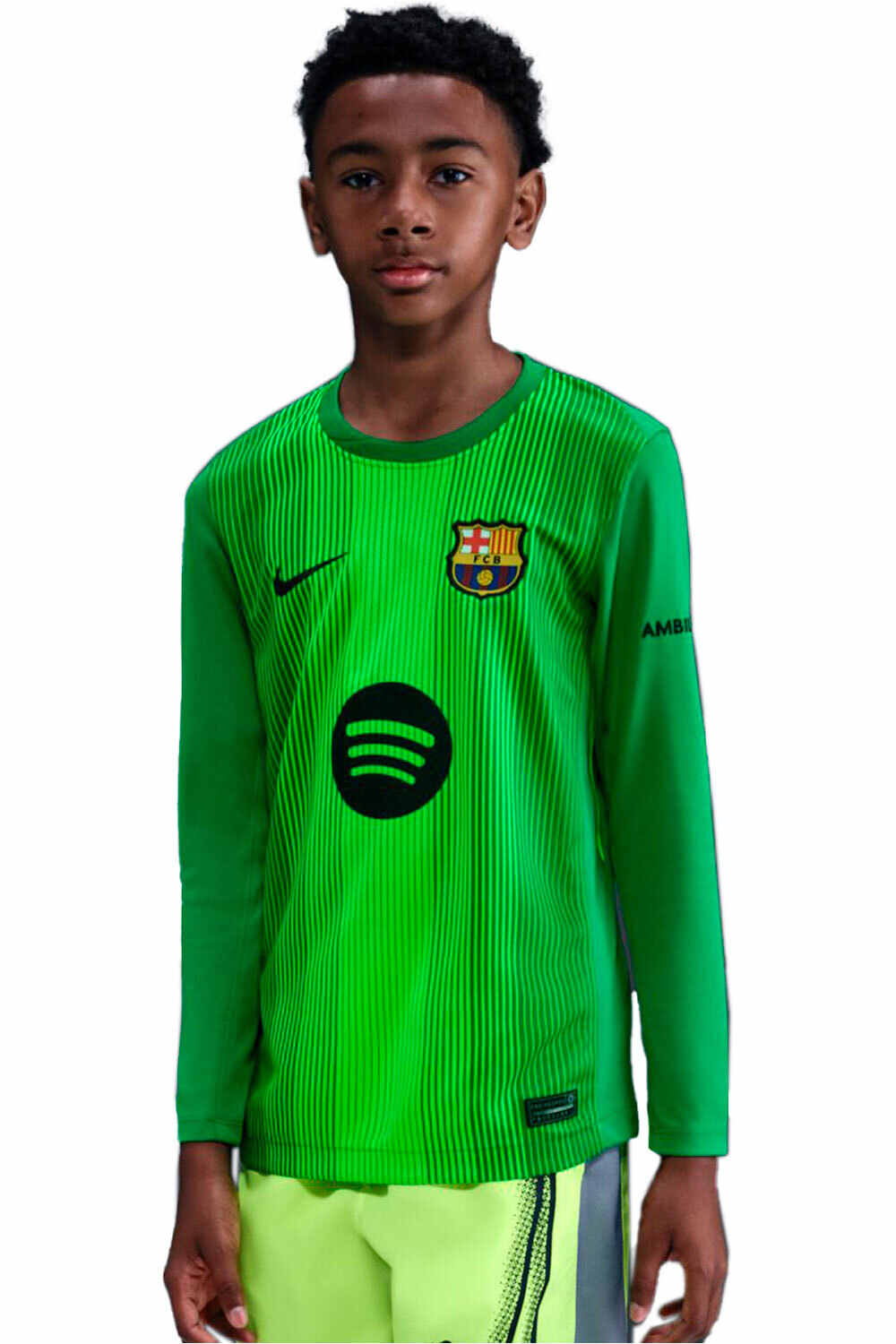 Nike camiseta de fútbol oficiales niño FCB Y NK DF STAD JSY LS GK vista frontal