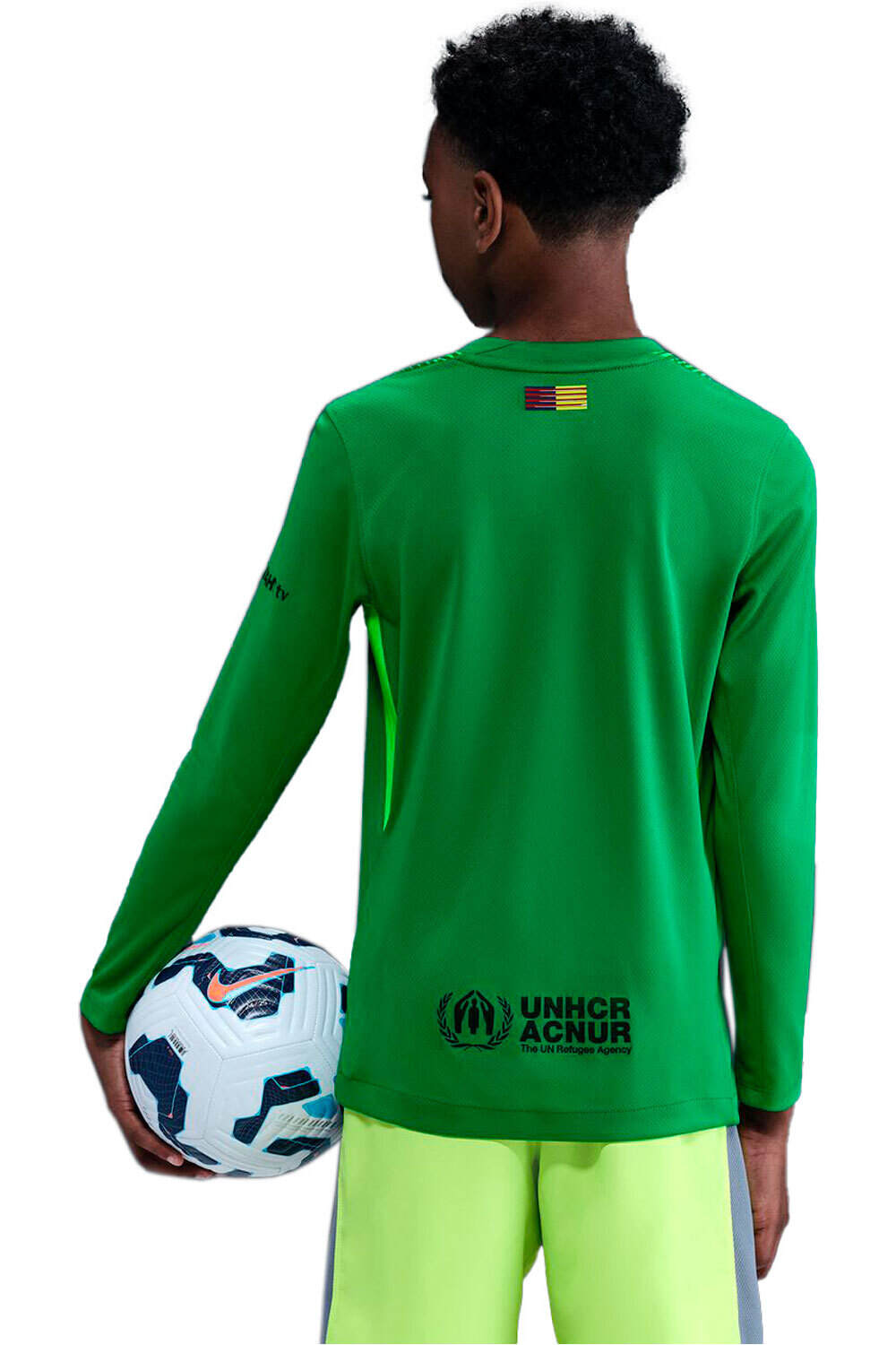 Nike camiseta de fútbol oficiales niño FCB Y NK DF STAD JSY LS GK vista trasera