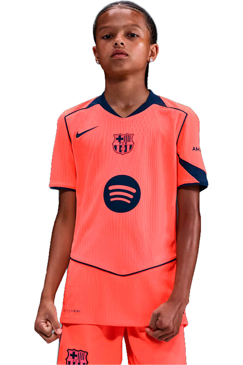 Nike camiseta de fútbol oficiales niño FCB Y NK DFADV JSY SS MATCH 3R vista frontal