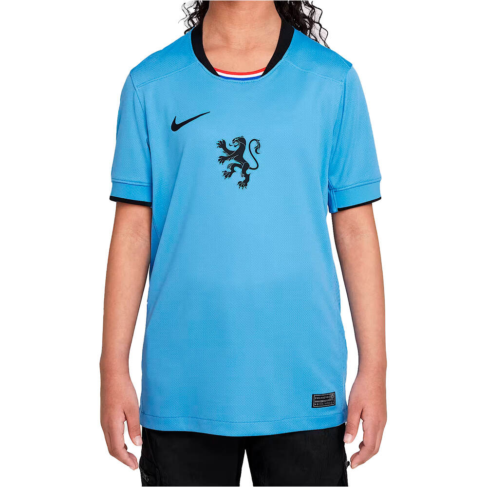 Nike camiseta de fútbol oficiales niño HOLANDA 25 Y NK DF STAD JSY SS AW vista frontal