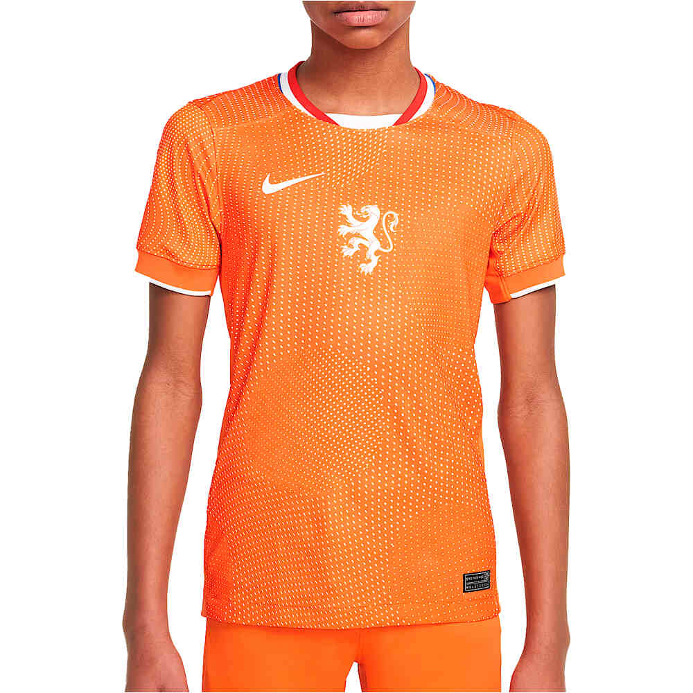 Nike camiseta de fútbol oficiales niño HOLANDA 25 Y NK DF STAD JSY SS HM vista frontal