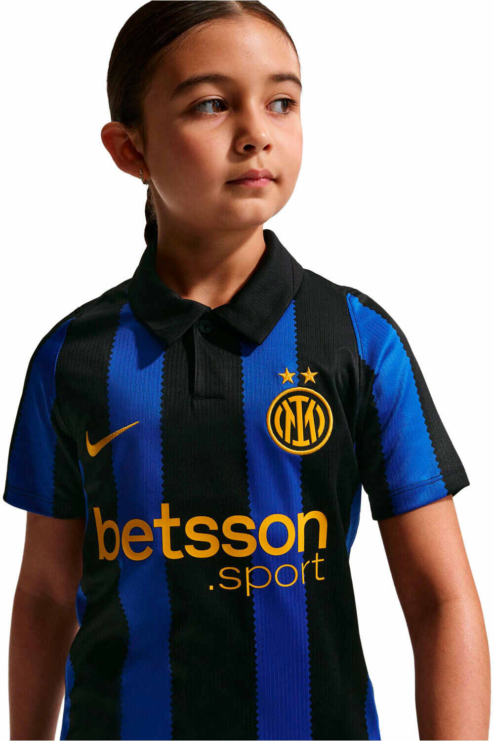 Nike camiseta de fútbol oficiales niño INTER 27 Y NK DF JSY SS STAD HM vista detalle