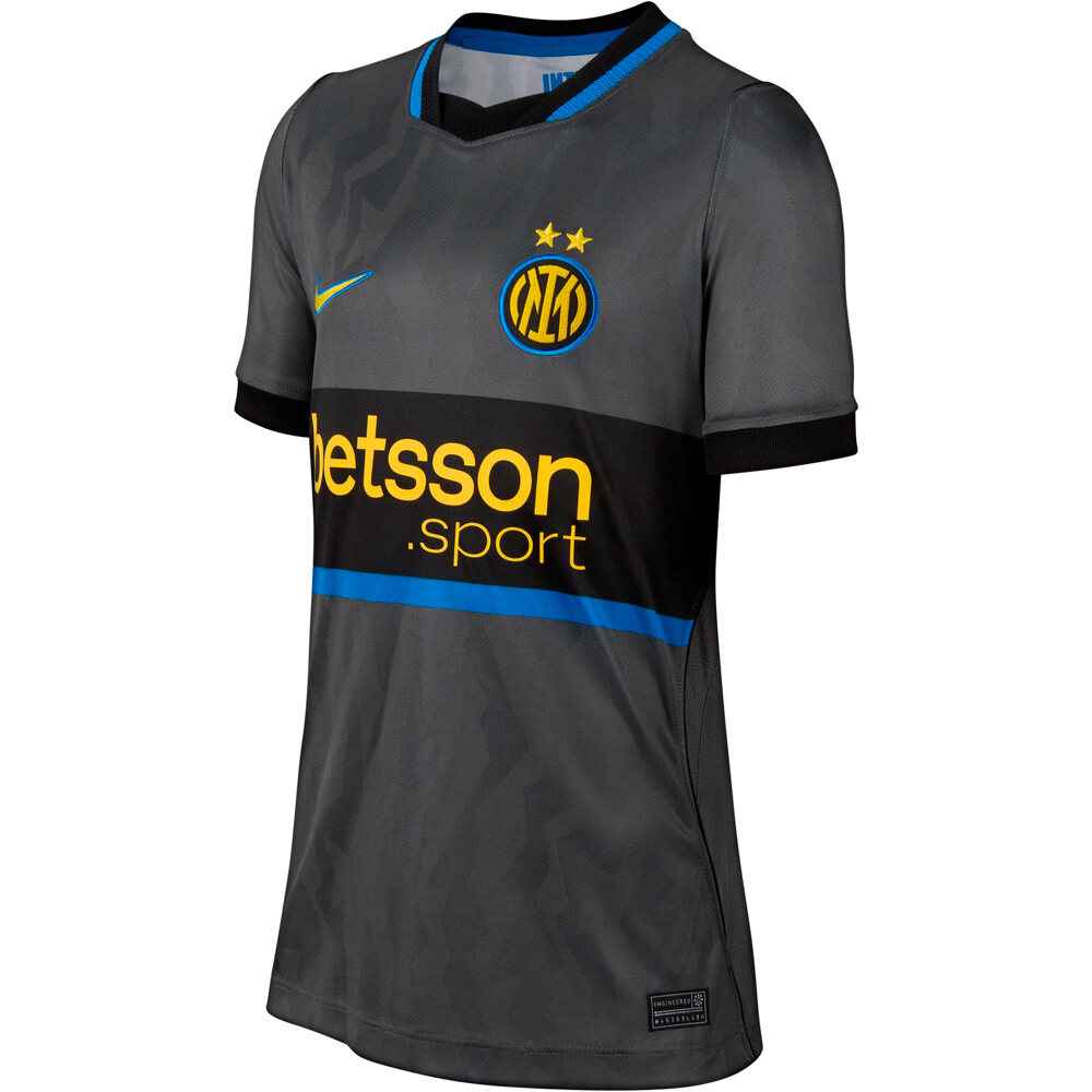 Nike camiseta de fútbol oficiales niño INTER Y NK DF JSY SS STAD 3R vista frontal
