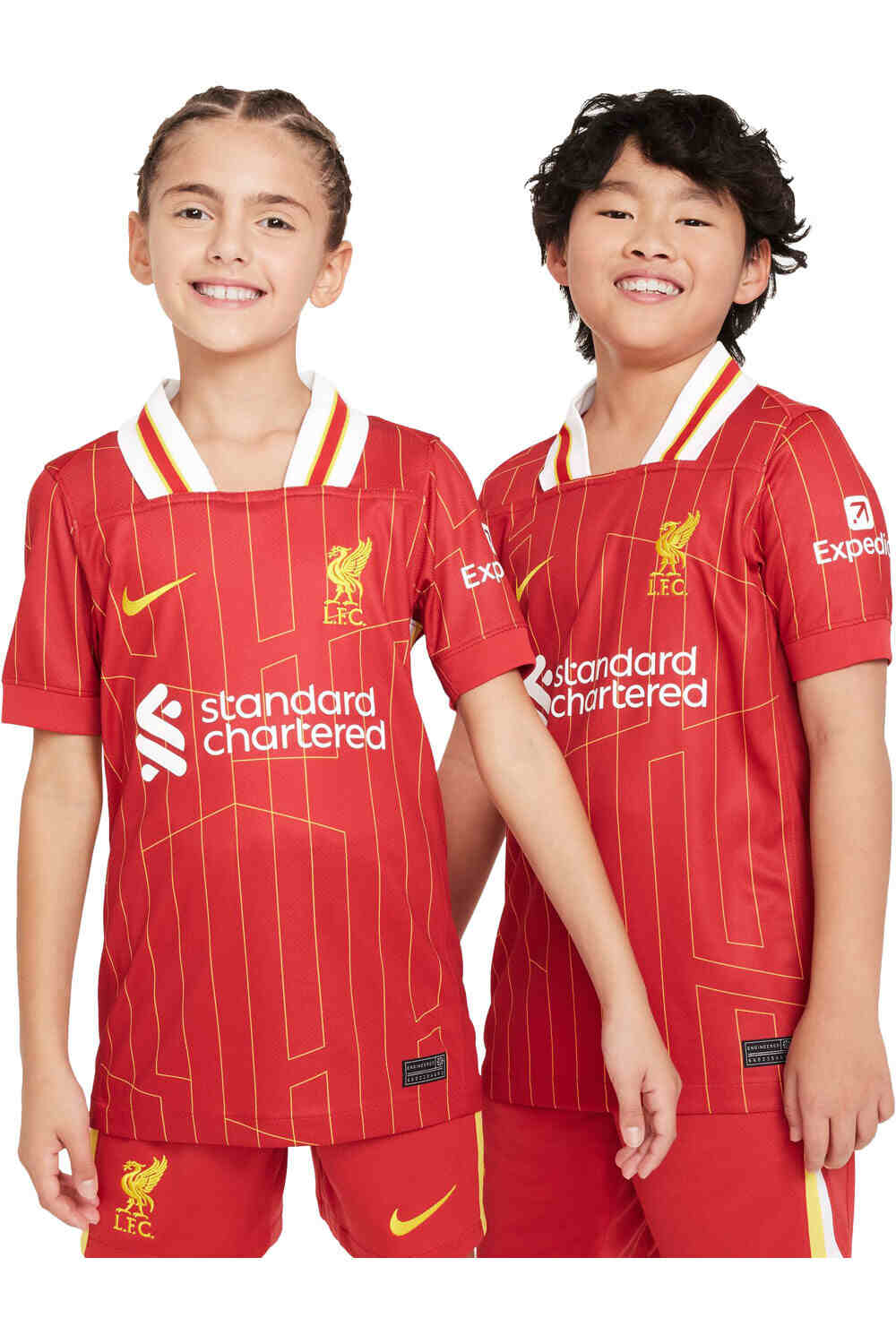 Nike camiseta de fútbol oficiales niño LIVERPOOL 25 Y NK DF JSY SS STAD HM vista frontal
