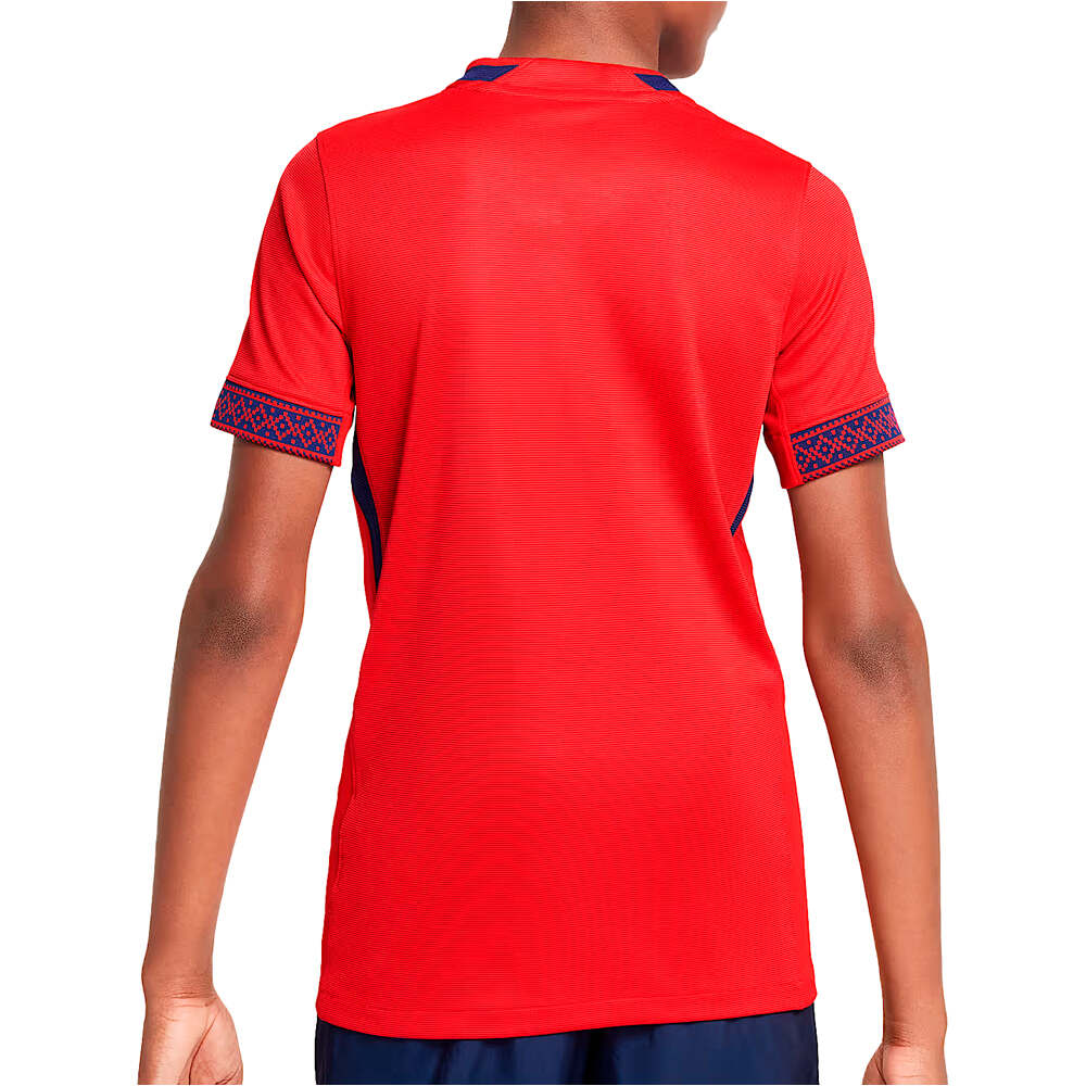 Nike camiseta de fútbol oficiales niño NORUEGA 25 Y NK DF STAD JSY SS HM vista trasera