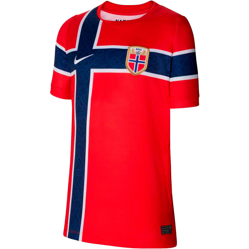 Nike camiseta de fútbol oficiales niño NORUEGA 26 Y NK DF JSY SS STAD HM 03