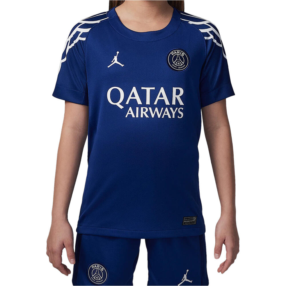 Nike camiseta de fútbol oficiales niño PSG 25 Y NK DF JSY SS STAD 4TH vista frontal