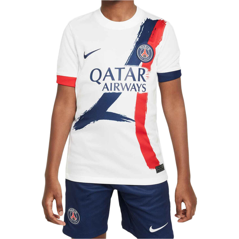 Nike camiseta de fútbol oficiales niño PSG 25 Y NK DF JSY SS STAD AW vista frontal