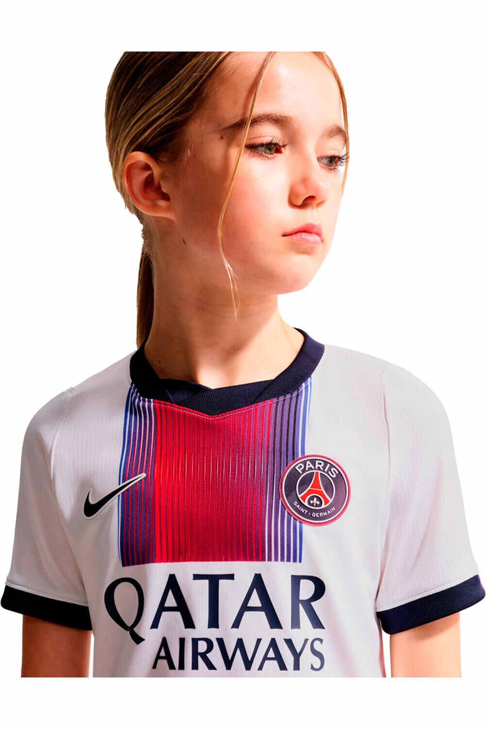 Nike camiseta de fútbol oficiales niño PSG Y NK DF JSY SS STAD AW vista trasera