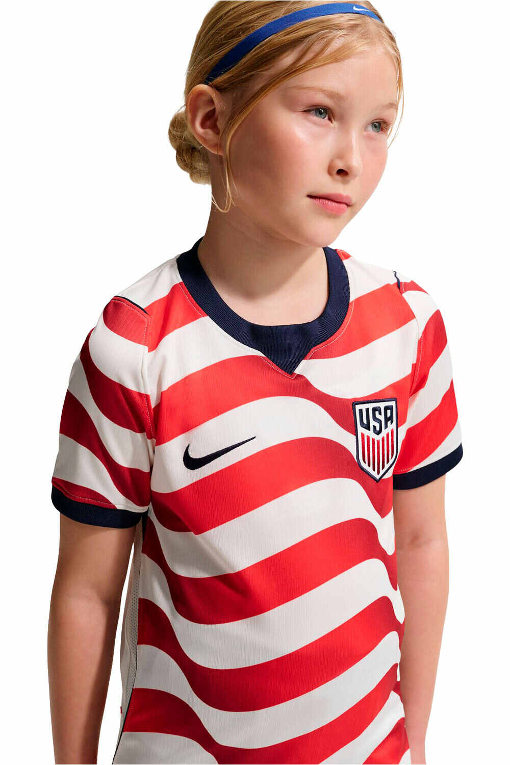 Nike camiseta de fútbol oficiales niño USA 26 Y  NK DF JSY SS STAD HM BLRO vista detalle