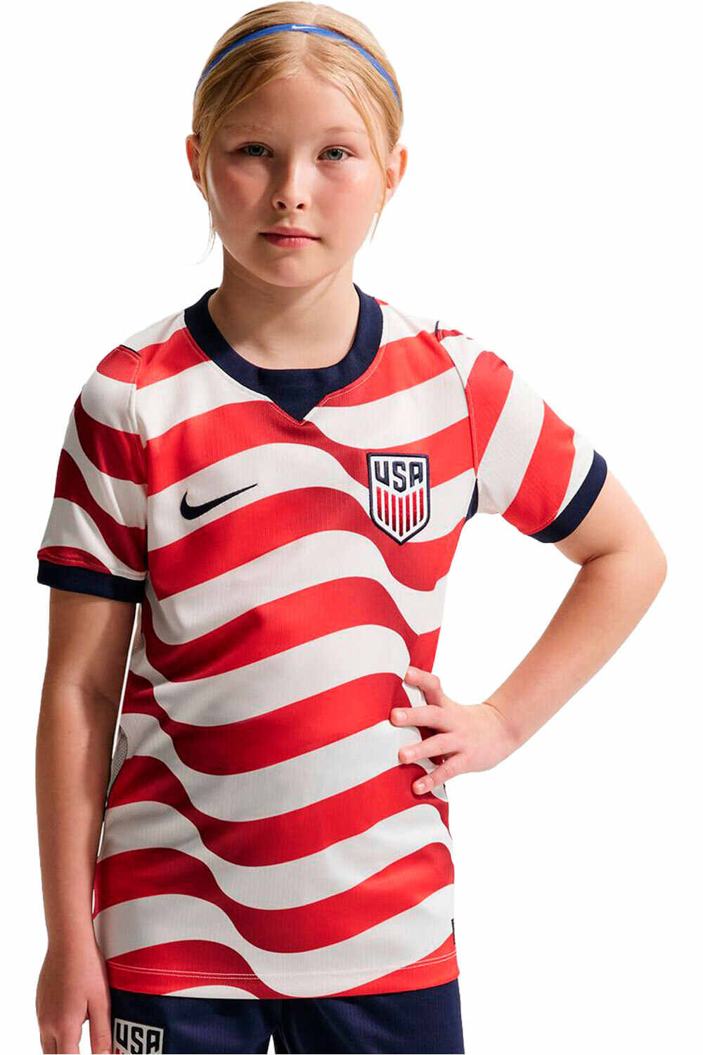 Nike camiseta de fútbol oficiales niño USA 26 Y  NK DF JSY SS STAD HM BLRO vista frontal