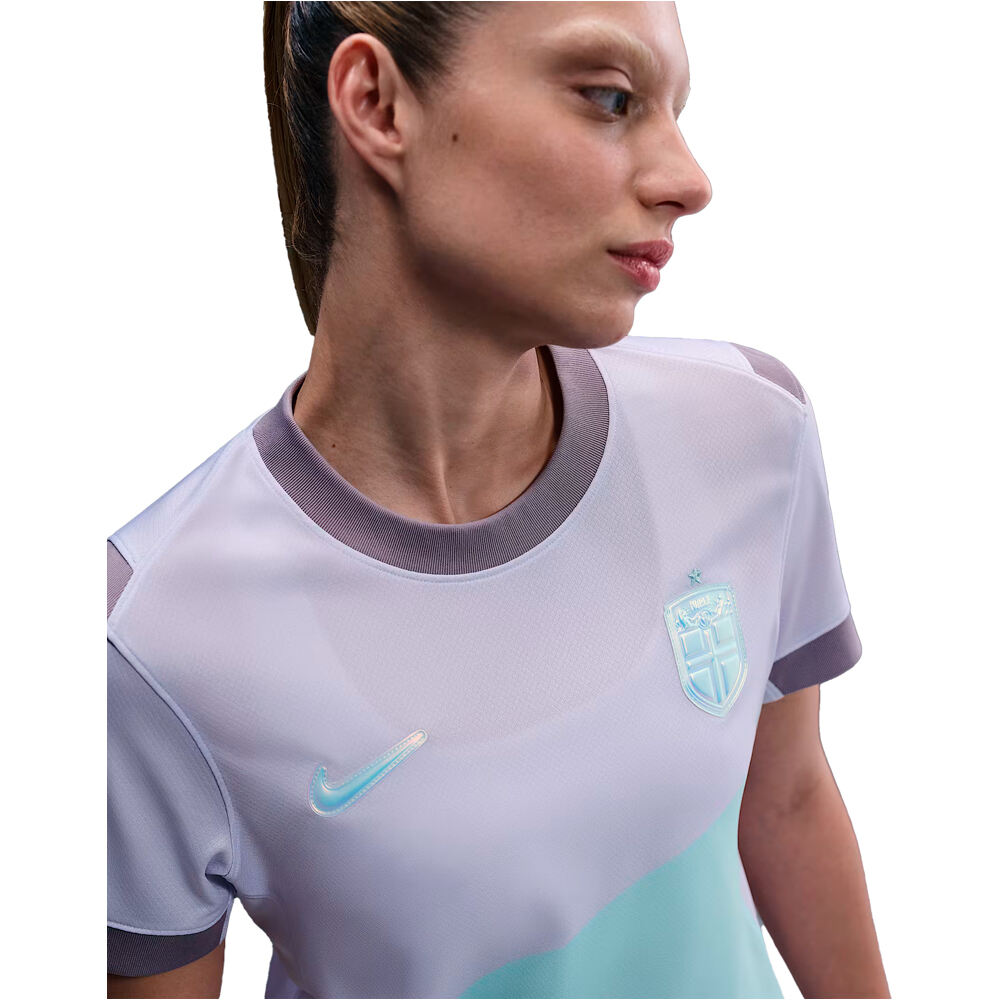 Nike camiseta de fútbol oficiales NORUEGA 25 W NK DF STAD JSY SS AW vista detalle