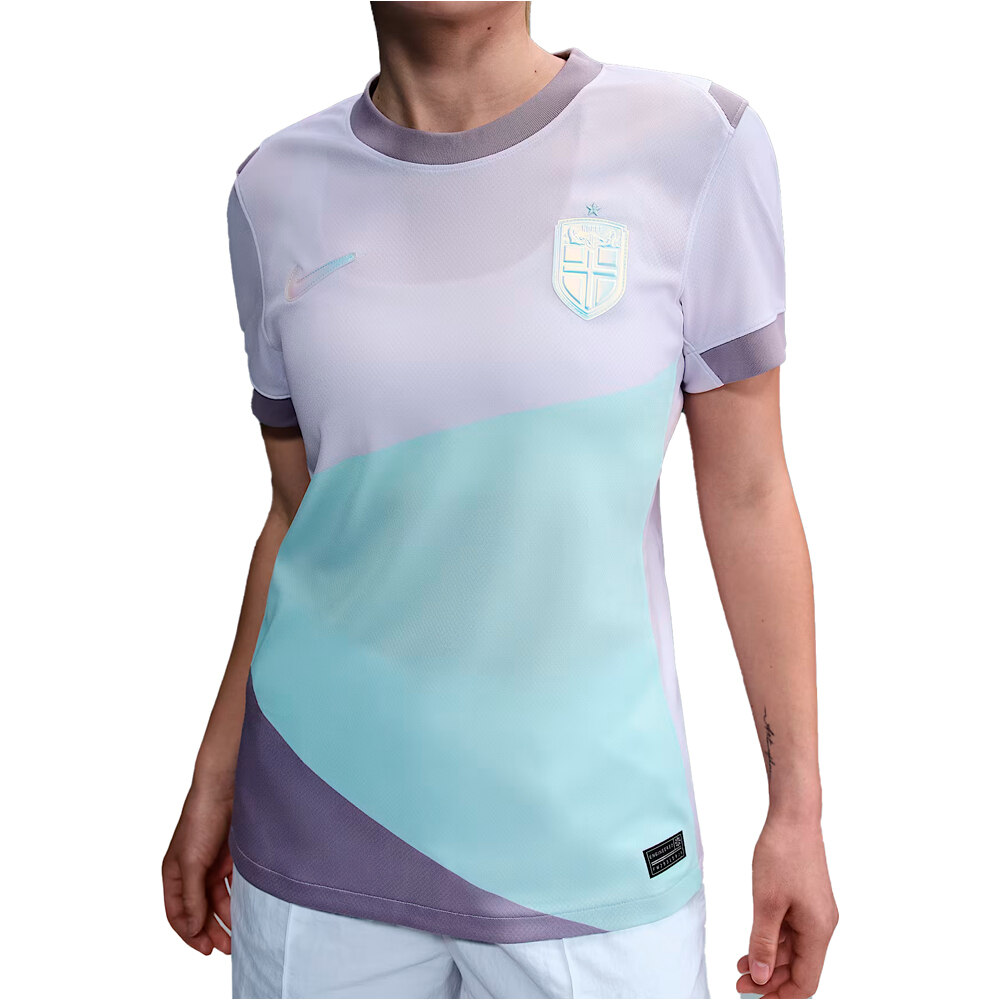 Nike camiseta de fútbol oficiales NORUEGA 25 W NK DF STAD JSY SS AW vista frontal