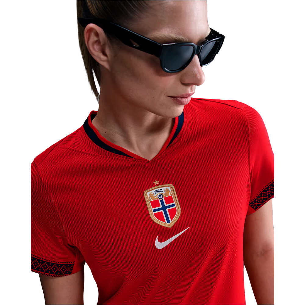 Nike camiseta de fútbol oficiales NORUEGA 25 W NK DF STAD JSY SS HM vista detalle
