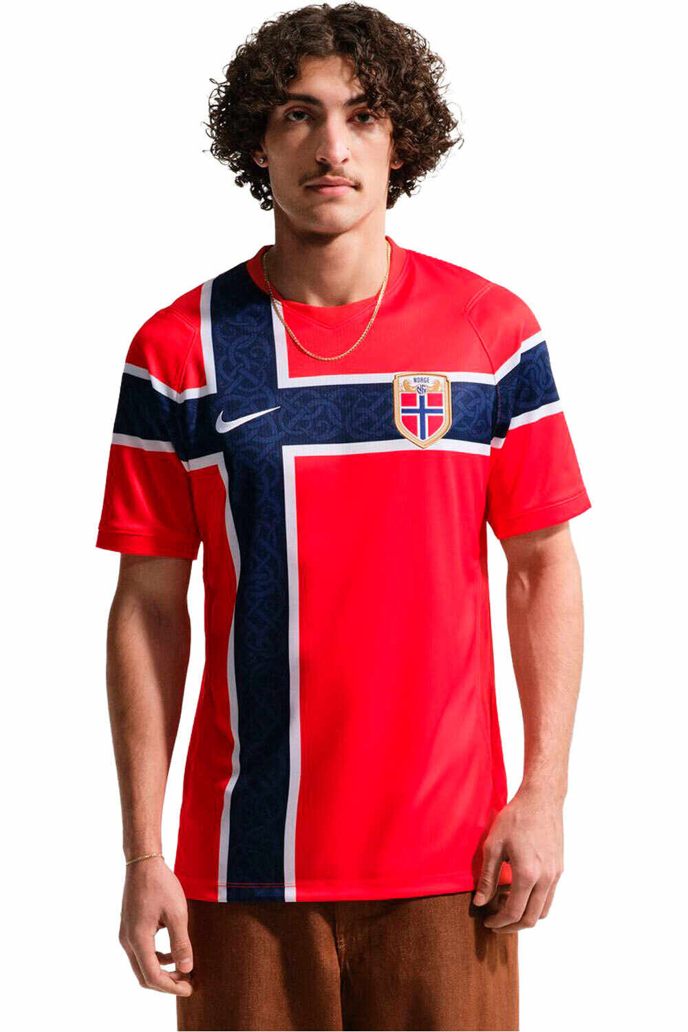 Nike camiseta de fútbol oficiales NORUEGA 26 M NK DF JSY SS STAD HM vista frontal
