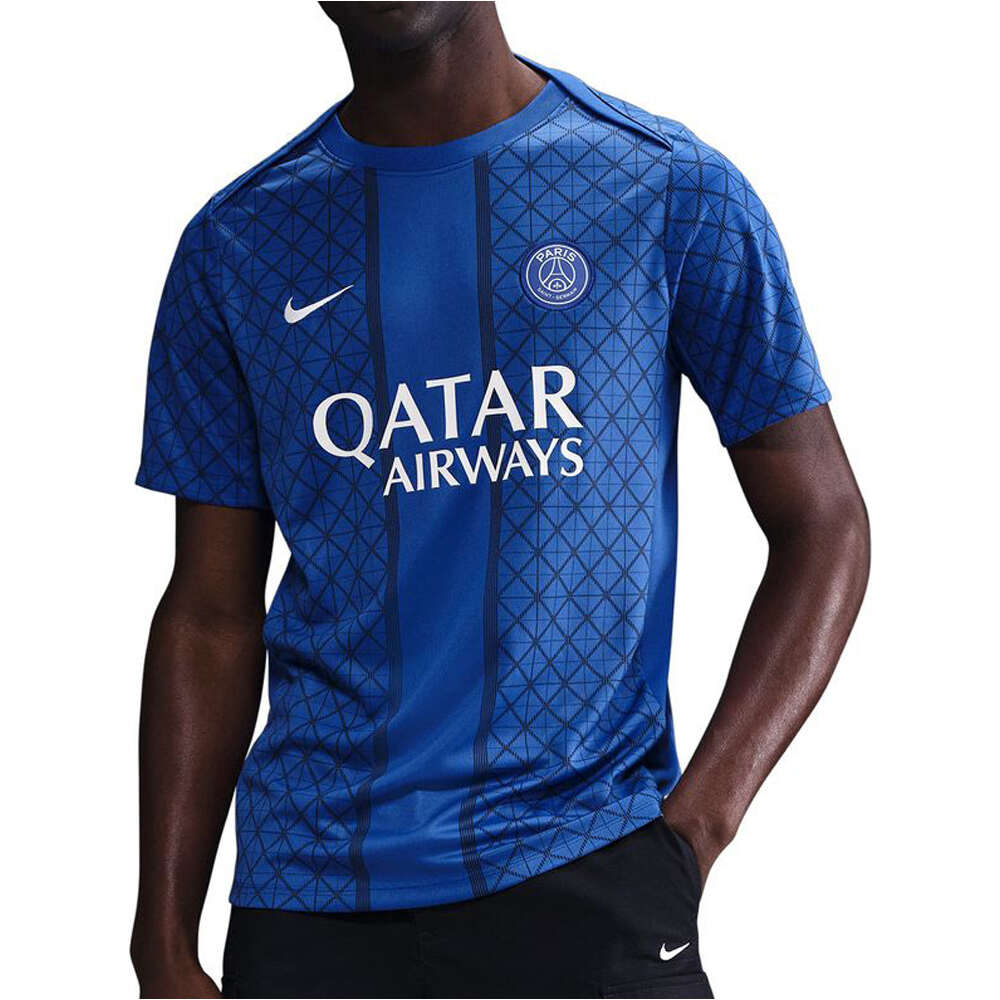 Nike camiseta de fútbol oficiales PSG 26 MNK DF ACDPR SS TOP K AW PM vista frontal