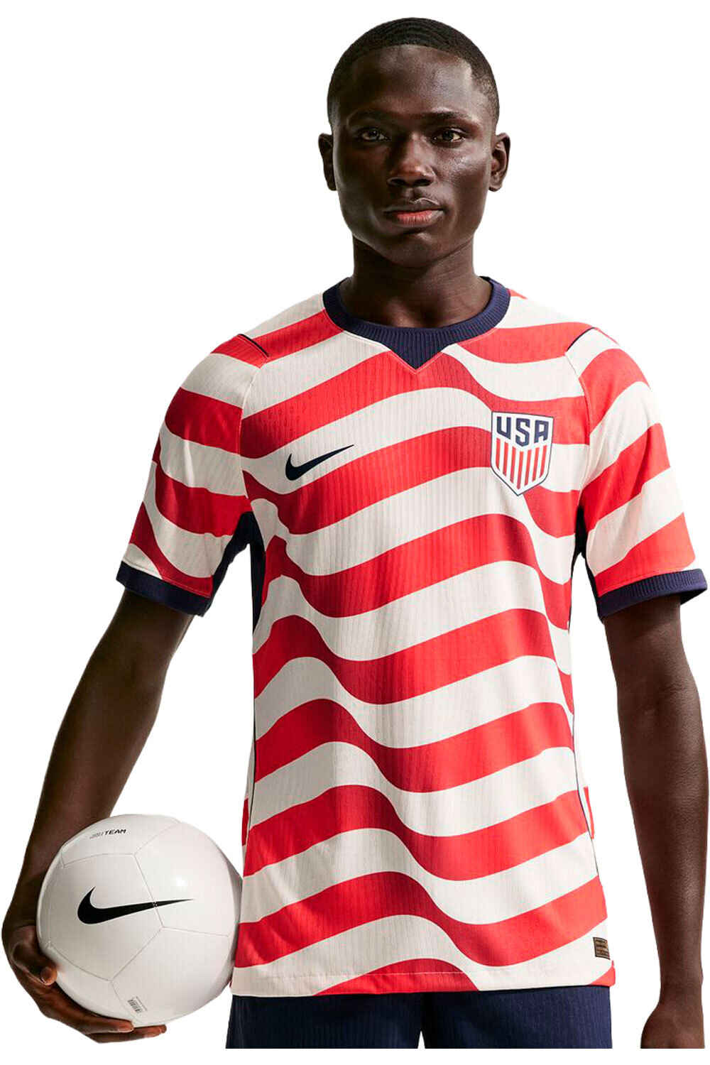 Nike camiseta de fútbol oficiales USA 26 M NK DF JSY SS MATCH HM BLRO vista frontal