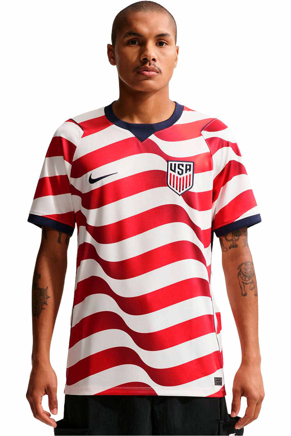 Nike camiseta de fútbol oficiales USA 26 M NK DF JSY SS STAD HM BLRO vista frontal