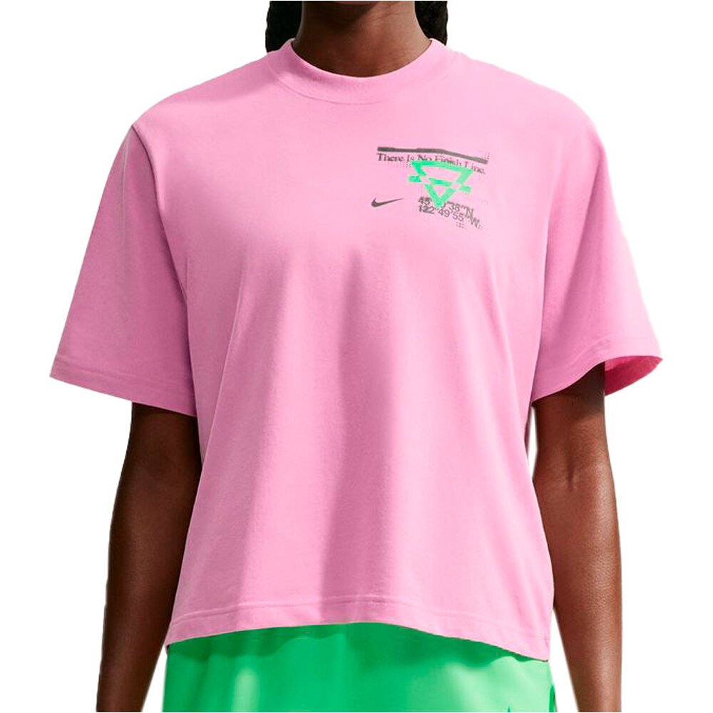 Nike camiseta entrenamiento manga corta mujer W NK DF SWIFT BXY JXASPRT TEE vista frontal