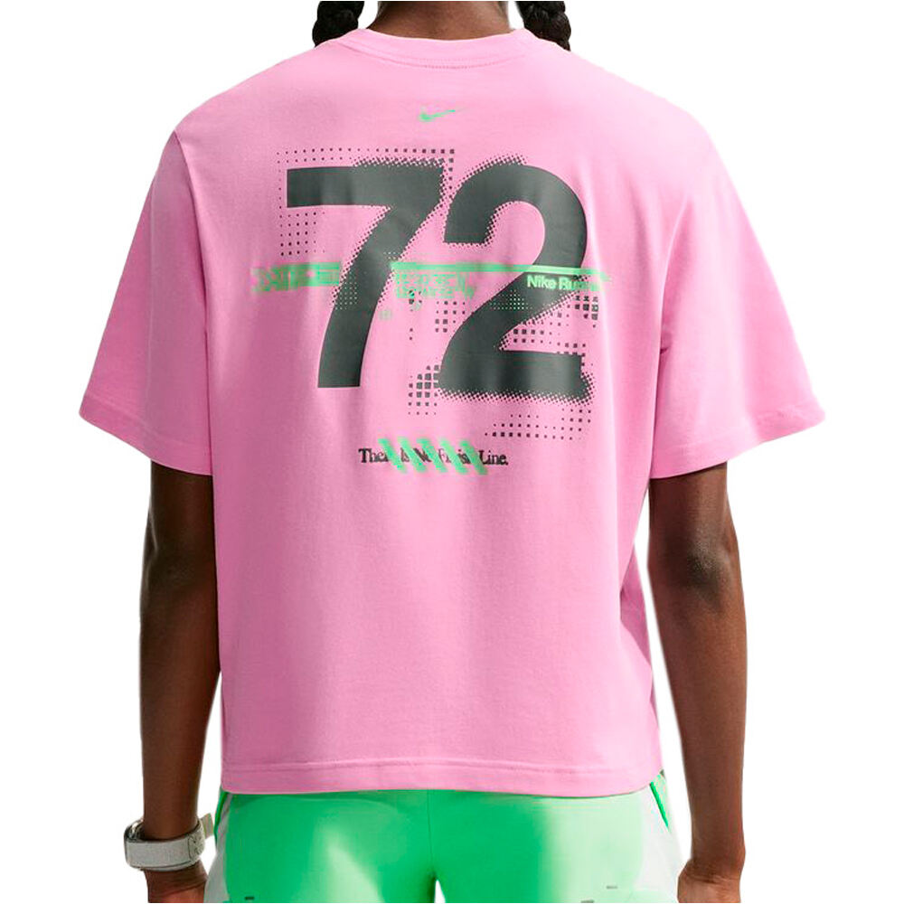 Nike camiseta entrenamiento manga corta mujer W NK DF SWIFT BXY JXASPRT TEE vista trasera
