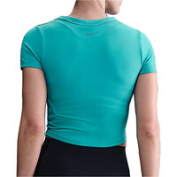 Nike camiseta entrenamiento manga corta mujer W NK ONE FITTED DF SS TOP vista trasera