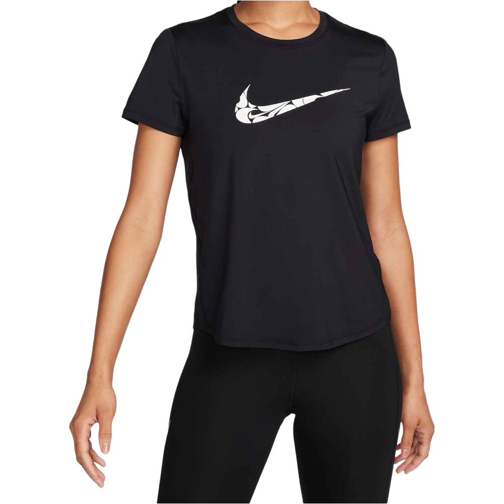 Nike camiseta entrenamiento manga corta mujer W NK ONE SWSH HBR DF SS TOP vista frontal